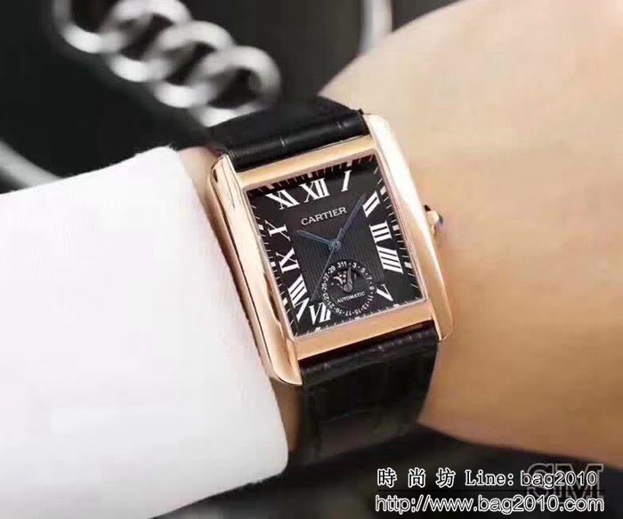CARTIER卡地亞 最新坦克系列 高端男士腕表 WSS1274